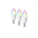 TechToy - TSL-LIG-E14-3PC - Smart Bulb RGB 4,5W E14 3pcs set